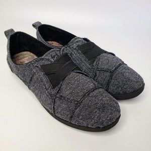 Blowfish Flexible Grey Fabric Slip On Loafers 6M